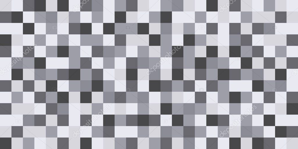 Censor blur effect texture for face or nude skin. Censored mosaic square background. Blurry pixel gray censorship rectangle. Vector illustration.