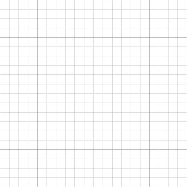 Squared paper seamless pattern for school notebook. Millimeter graph paper grid. Graph 4x4 per inch. Notebook for writing hieroglyphs. Editable stroke. Vector illustration on white background.