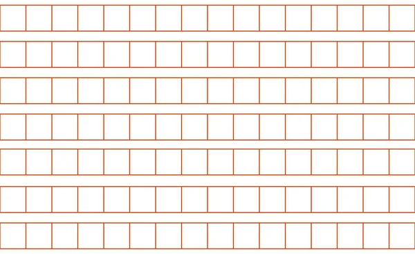Τετράγωνο χωρίς ραφή μοτίβο χειρογράφου. Λευκό χάρτινο υπόδειγμα για το σχολικό σημειωματάριο. Κόκκινη σελίδα χειρόγραφου. Σημειωματάριο για τη συγγραφή ιερογλυφικών. Επεξεργάσιμο εγκεφαλικό επεισόδιο. Εικονογράφηση διανύσματος σε λευκό φόντο — Διανυσματικό Αρχείο