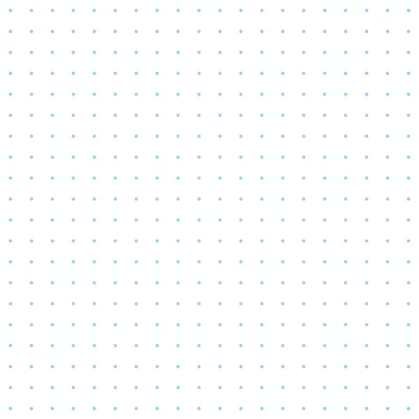 子弹日记的点缀网格无缝模式。黑点纹理。用于笔记本纸的蓝点网格。白色背景的矢量说明 — 图库矢量图片
