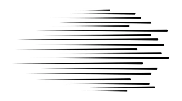 Horizontal Speed Lines Comic Books Manga Anime Graphic Speed Striped — Vettoriale Stock