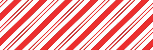 Christmas Candy Cane Striped Seamless Pattern Christmas Candycane Background Red — 图库矢量图片