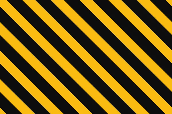 Warning Seamless Pattern Yellow Black Diagonal Stripes Warn Caution Background — Stockvektor