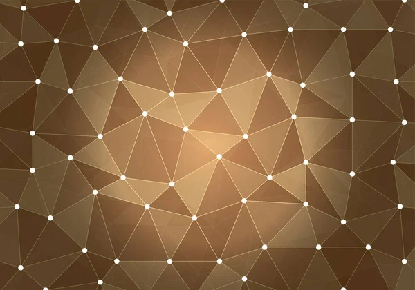Brown Geometric triangular low poly with dots and lines gradient illustration for graphic background. design texture. Polygonal abstract background. triangular pattern style with gradient.