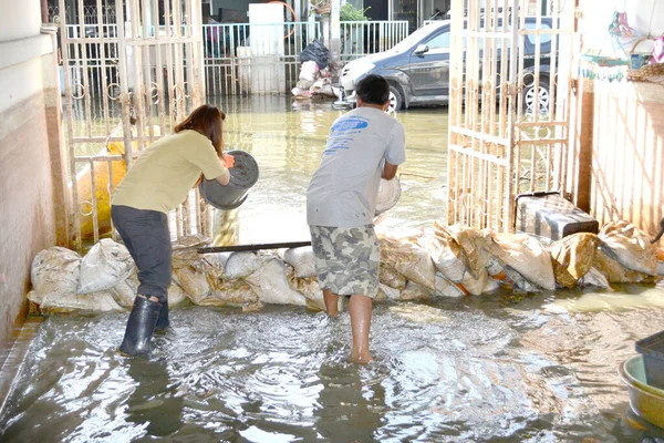 Bangkok Thailand Damage Thai Flood Crisis November 2011 Bangkok Thailand — Stock Photo, Image