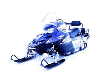 Mavi Beyaz kar arabası