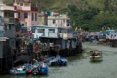 tekne geçen moorings stilted evlerin zevk