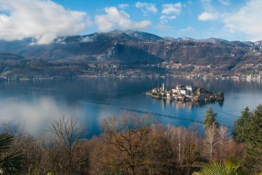 Lake orta manzara