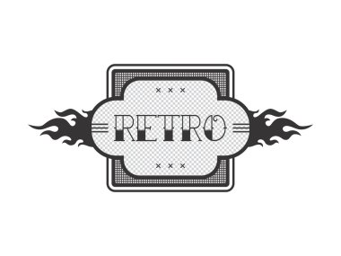 Vintage ürün etiketi