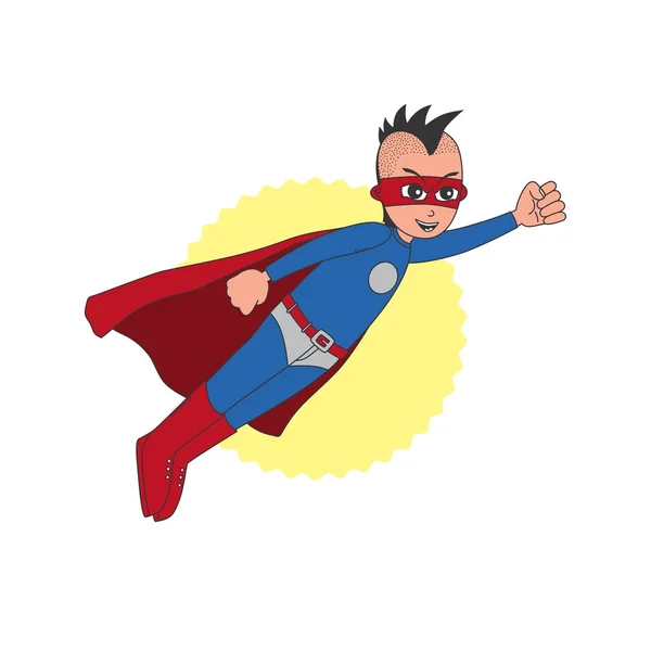 Cartoon comic superhero — Stock Vector