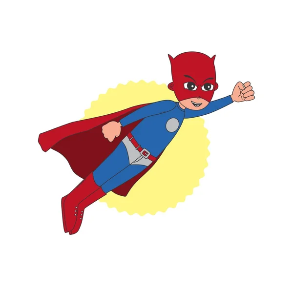 Cartoon comic superhero — Stock Vector