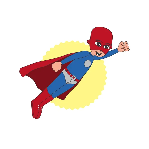 Cartoon comic superhero — Stock Vector