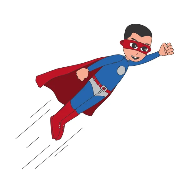 Cartoon comic superhero — Stock Vector