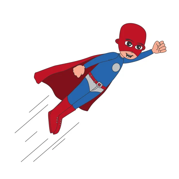 Cartoon comic superhero — Stock Vector