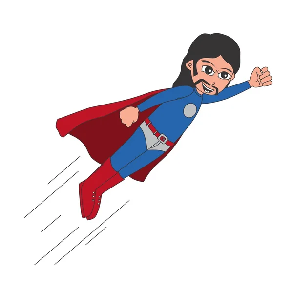 Superhero cartoon — Stock Vector