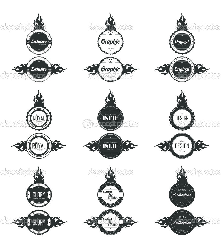 Vintage art label sticker — Stock Vector © vectorfirst 39076915