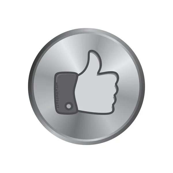 Media icon button — Stock Vector