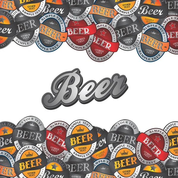 Rótulo da cerveja —  Vetores de Stock
