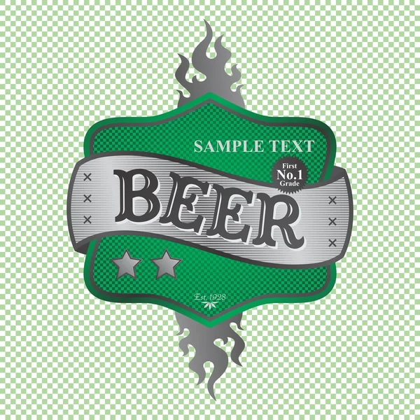 啤酒标签 — 图库矢量图片