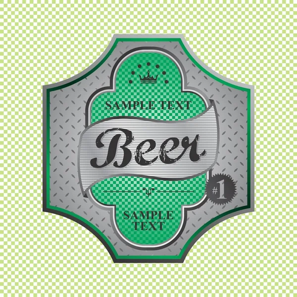 Étiquette bière — Image vectorielle