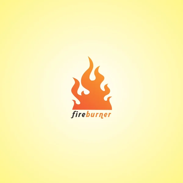 Fire burn flame theme — Stock Vector