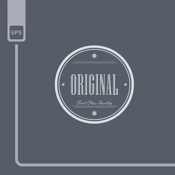Vintage product label sticker — Stock Vector