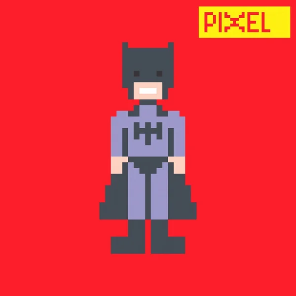 Pixel art personaggio cartone animato — Vettoriale Stock