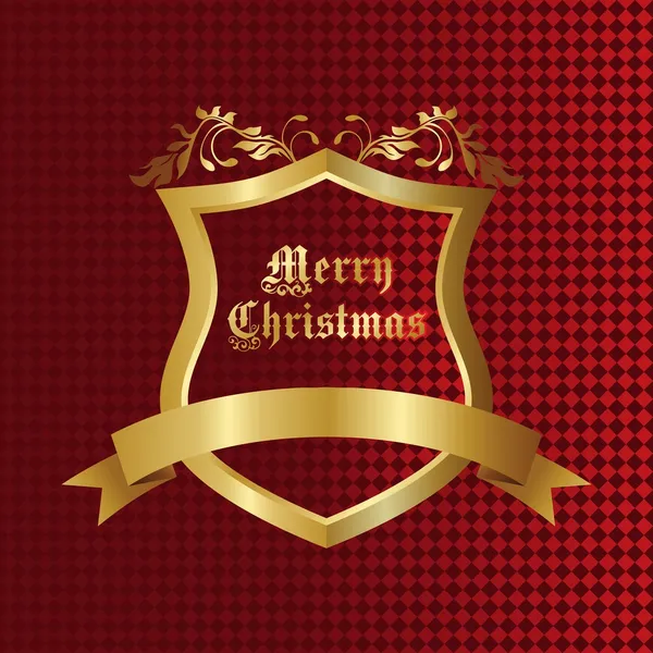 Bouclier de Noël — Image vectorielle