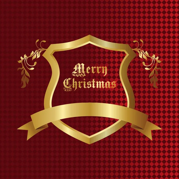 Bouclier de Noël — Image vectorielle
