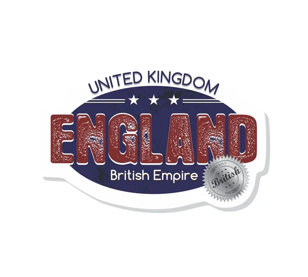 England united kingdom emblem — Stock Vector