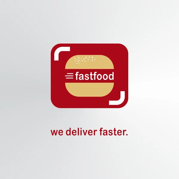 Illustrazione tema fast food — Vettoriale Stock