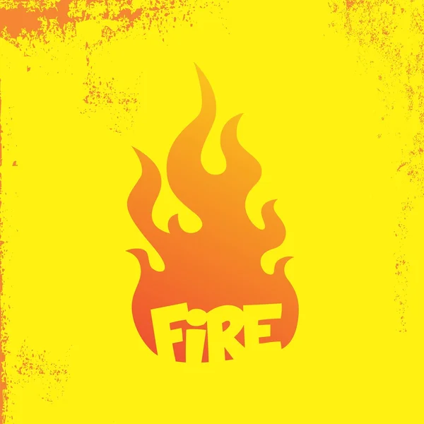 Thème feu art — Image vectorielle