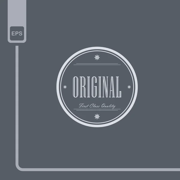 Vintage thema label sticker — Stockvector