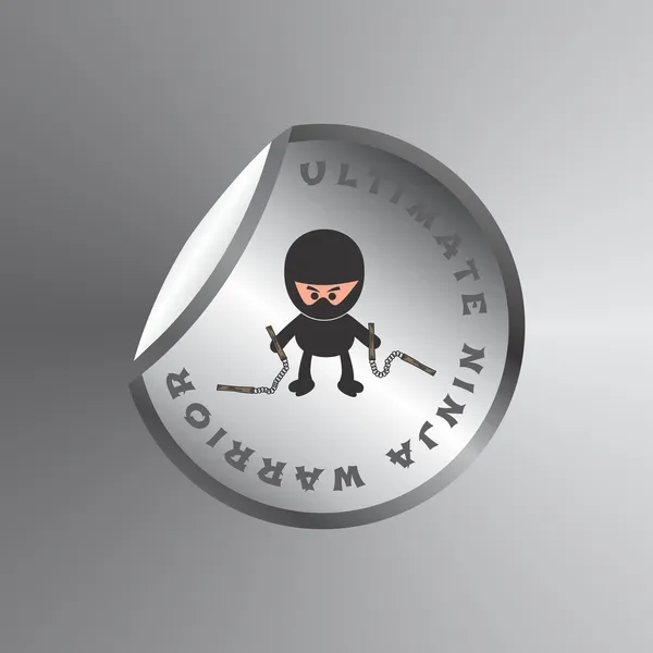 Guerrero ninja — Vector de stock