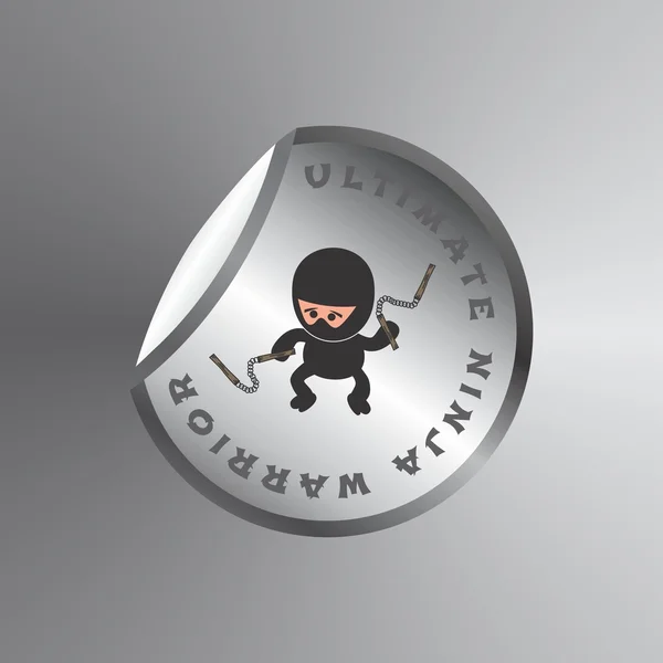 Ninja krigare — Stock vektor