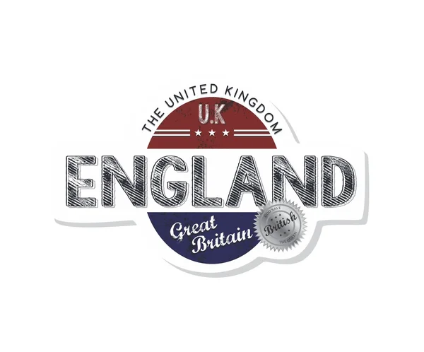 Inglaterra emblema del reino unido — Vector de stock