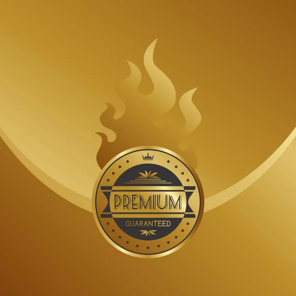 Téma Gold label — Stockový vektor