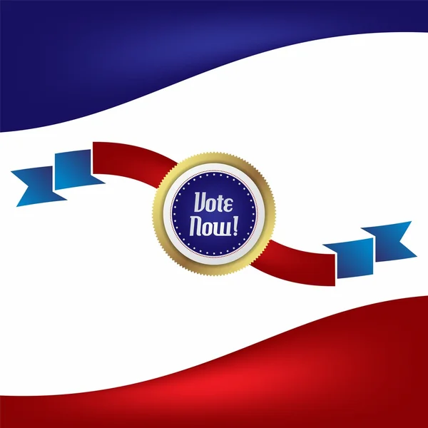 Vote élection thème étiquette — Image vectorielle