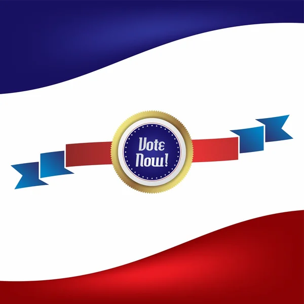 Vote élection thème étiquette — Image vectorielle