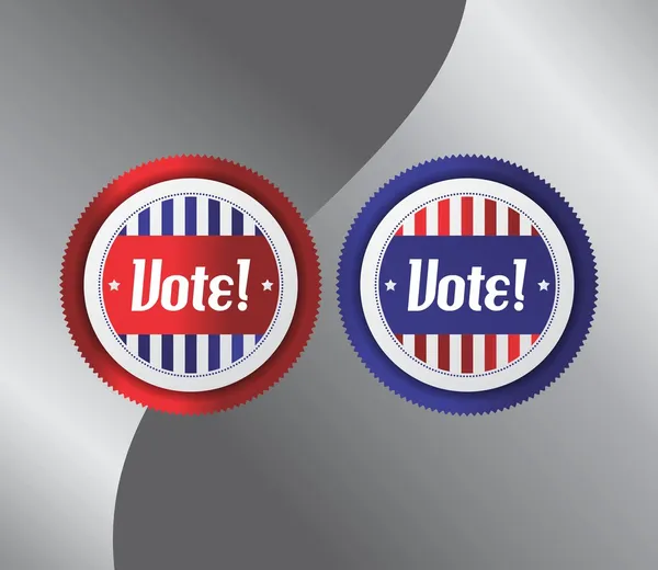 Vote election theme label — Stock Vector