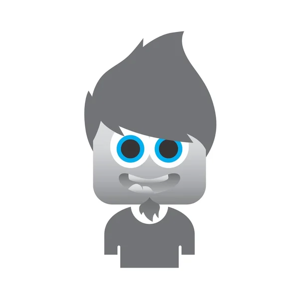 Avatar portret pictogram afbeelding — Stockvector