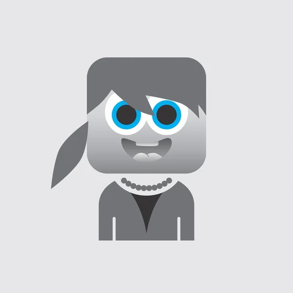 Avatar portrait icon picture — Stock Vector