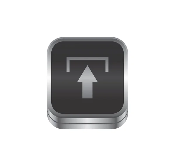 Tema botón icono de medios — Vector de stock