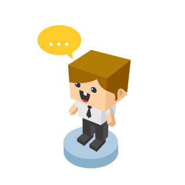 izometrik çizgi film karakteri