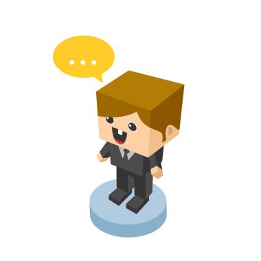 izometrik çizgi film karakteri