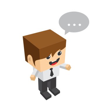 izometrik çizgi film karakteri