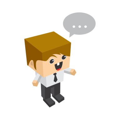 izometrik çizgi film karakteri