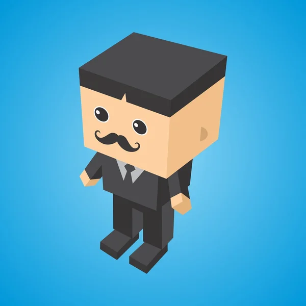 Isometric personaj de desene animate — Vector de stoc