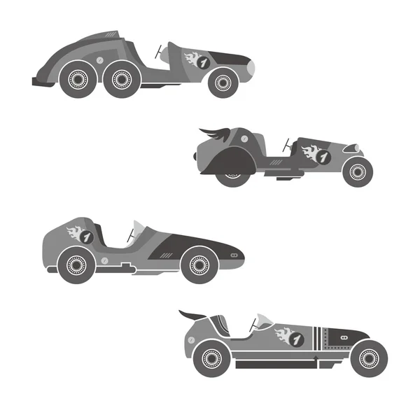 Tema de arte de coche retro — Vector de stock