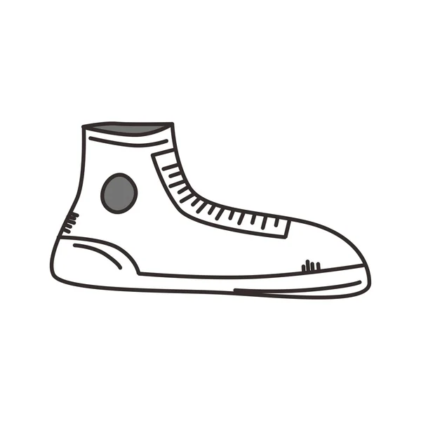Botte haute chaussure — Image vectorielle